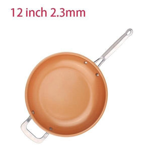 SLIPPY NON-STICK COPPER FRYING PAN WITH CERAMIC COATING (10 INCH)