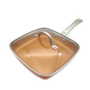 SLIPPY NON-STICK COPPER FRYING PAN WITH CERAMIC COATING (10 INCH)